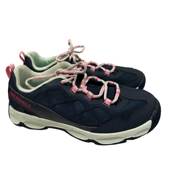 Merrell Chameleon Low 2.0 Womens Blue Pink Lace Up Outdoor Hiking Sneaker size 5 - Picture 1 of 8